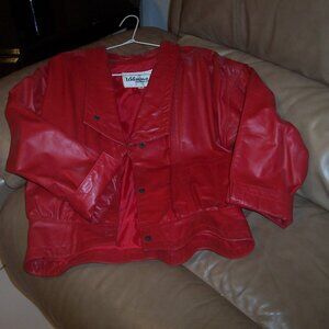 Wilson Red Leather Jacket
